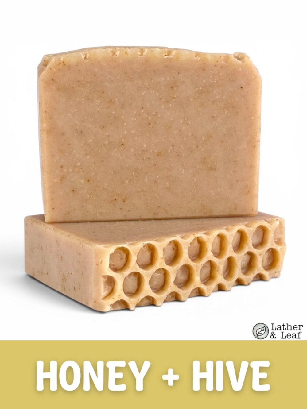 Honey + Hive Bee Pollen Beeswax Natural Handcrafted Artisan Soap Bar